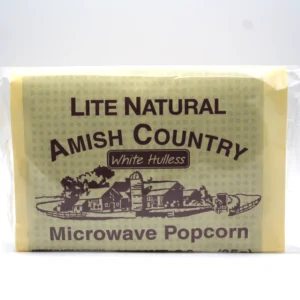 White Hulless Lite Natural Microwave Popcorn - Single
